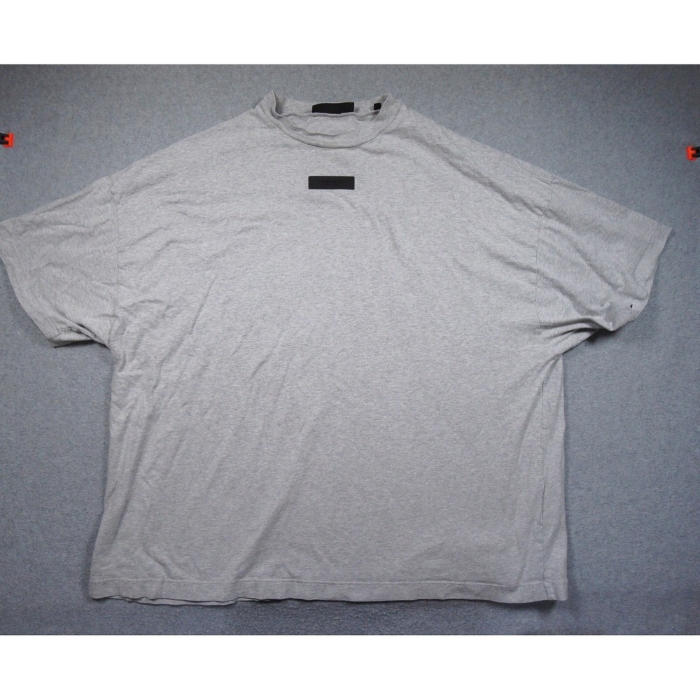 Fear of God Essentials Shirt Mens XL Gray Oversized Short Sleeve Tee Oversized